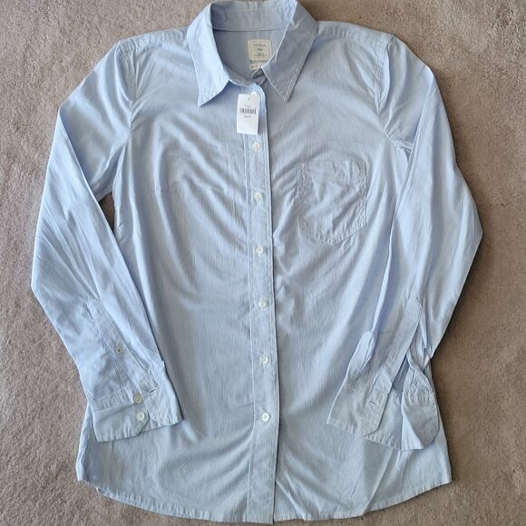 NEW GAP Women's Long Sleeve Striped Shirt Size XS NWT - Picture 3 of 8